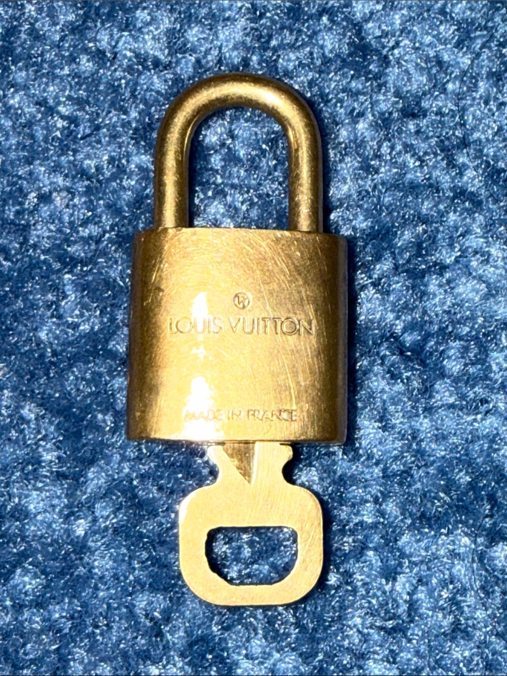 Louis Vuitton Gold Padlock Charm with Key - Picture 3 of 6